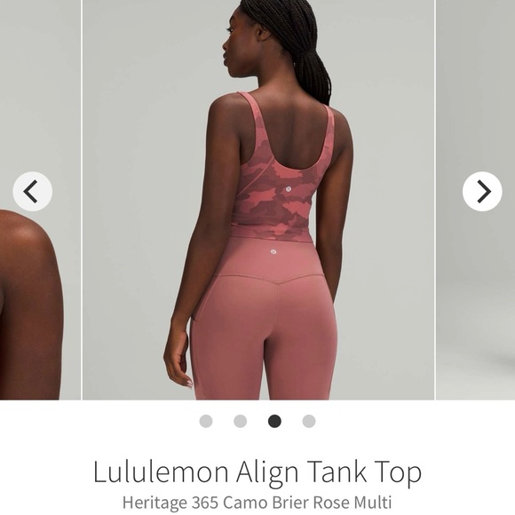 Lululemon Heritage Rose Camo Align Tank - Picture 3 of 5
